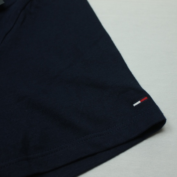 TOMMY HILFIGER Denim Accent Strap Stripe Tee Blue - Picture 6 of 6